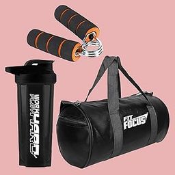 Gym Bag with Gripper and Gym Shaker Combo Bag for Men Shaker for Protein Shaker Bottle Strong Hand Gripper for Weightlifting 700ML Shaker 100% Leak Proof | Protein Shaker | Gripper (Black)-image-92