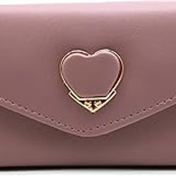 Beautiful Faux Leather Women's Clutch Flap fold Wallet Stylish Multi-Compartment Pink Purse with Floral Fabric Lining Everyday Party Use - Pink-image-22