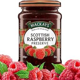 Mackays Scottish Raspberry Preserve Jam for Bread | Made in Small Batches | Vegan | No Artificial Color and Flavor | Gluten Free | Made with Whole Fruits - 340gm-image-96