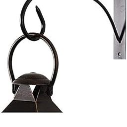 Craft Capital Iron Hooks for Lanterns, Planters, Bird Feeders & Coats – Indoor/Outdoor Wall Brackets, Hanging Hook Hangers for Home Decor (1, Black)-image-106