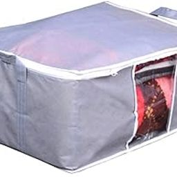 justandkrafts Underbed Storage Bag, Storage Organizer, Blanket Cover with Side Handle (1)-27