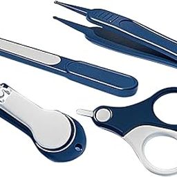Baby Nail Care Set Nail Clippers Scissors Nail File Tweezers Safety Design-image-63