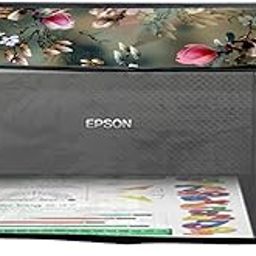 Printer Cover Compatible for Epson L3250 All-in-One Ink Tank Color with Zipper for Dust Protection Green Flower-16