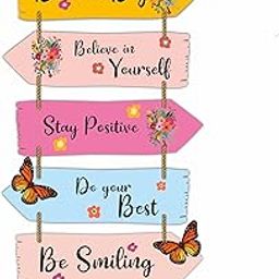 createcrafts Wall Hanging For Home Decor For Living Room Bedroom Office | decorative wall hanging| HD Quality Print | Size: 30 X 12 Inches-image-104