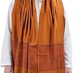 Men's Kashmiri Acro Wool Self Design Border Plain Shawl for Winter-23