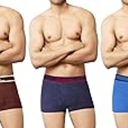 Men’s 100% Pure Cotton Solid Trunks | Soft Waistband & Breathable Comfort | Multicolored Pack of 5 (Colors May Vary) | Premium Underwear for Everyday Wear-2