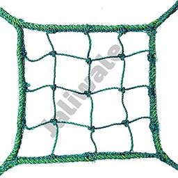 HDPE Coconut Safety net/Coconut Fall Protection Net Green Colour 11feet x 11feet Heavy Duty Safety net-31