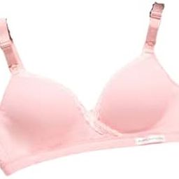 Women's Top Open Maternity Nursing Bra Wire Free Lace Cotton Closure Breastfeeding Pregnancy Bra-image-51