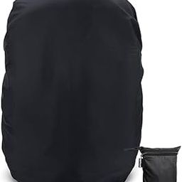 CAPSSEA Bag Cover Waterproof 30L to 35L Rain Cover for Backpack Schoolbag, Laptop Bag, Dust Proof, Rubberized Material, Black-picture-23