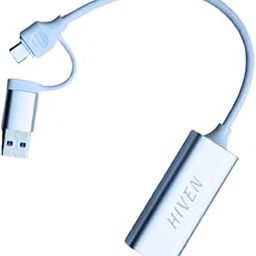 HIVEN USB 3.0 & Type-C to Ethernet Adapter | Dual-Port LAN Network Converter | RJ45 Gigabit Adapter for Windows, Mac, Android, Linux, Chrome OS-image-56
