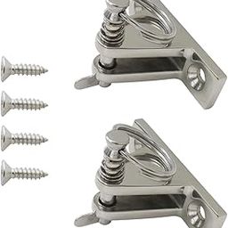 ATIODYUUK 2-1/3" Long x 0.71" Wide, 1.4" High 90° Deck Hinge Replacement Fit for 1/4" Removable Pin, Thorn Pin/Drop Cam & Spring Grip-image-2
