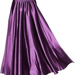 MYADDICTION Belly Dance Skirt Tribal Two Side Slit Skirt (no Belt) Purple Clothing, Shoes & Accessories | Dancewear | Adult Dancewear | Belly Dancing-image-38