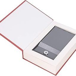 Book Safe Box, Large Capacity Metal Portable Book Money Case Multipurpose Lifelike Stable Place Item Storage with Key Lock for Jewelry for Credit Cards A Dream of Red Mansions-image-66
