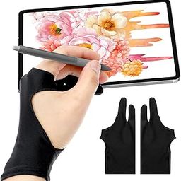 Digital Drawing Glove for Graphics Drawing Tablet, Two-Finger Artist Glove for Right Hand and Left Hand, Digital Art Glove for Drawing Tablet, Paper Sketching (2 Pack, M)-image-56
