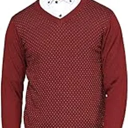 raymond Dark Maroon Sweater (Size: 46)-RMWX01137-M6-picture-35