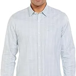 peter england Distant Striped Cotton Shirt for Men – Full Sleeves, Office Wear-picture-40