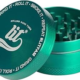 LIT Metal Herb Grinder(Green) - Herb Crusher | Grinder Large | LITAF Accessories (Herb Grinder | Herb Crusher 50 mm)-image-19