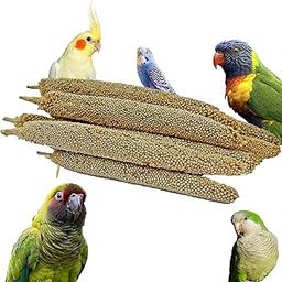 CONGO® - NATURAL PARROT TREAT Pearl Millet Set of 5 Hills for Budgies, Cockatiels, Conure, Lovebirds, Finches and Other Birds-14