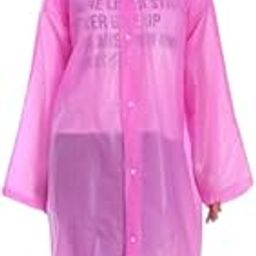 Casual Solid Women Raincoat (Ponchu Raincoat_Pink_1 pcs)-image-1