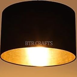 generic Luxuries Style Lamp Shade, Black Inner Gold Fabric, Suitable for Table &Floor Lamp, 16" Inches Dia pack of 1-picture-18