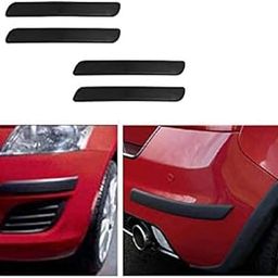 A2D Plastic Black Set Of 4 Car Bumper Guard Protectors For Tata Tiago-image-6
