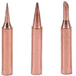 Pagkis Copper Soldering Iron Bits Tips for Soldering Stations 936, 937, 907 900M-T (Pack of 5 - K, 3.2D, IS, 3C, I)-image-91