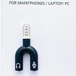 smashtronics - Auxiliary Gold Plated 3.5 mm Headphone Adapter, Headphone Splitter for Computer, Laptops (U Type)-24