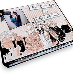 The Craft Gallery Handmade Love Scrapbook for Anniversary, Wedding, Birthday standard Multi-Coloured-image-61