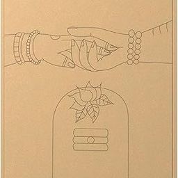 BA BHANDERI ART Pre Marked MDF Cutout 8inch for Clay Art Lord Shivlinga Rectangle Pre-Marked Cutout Wooden MDF Shapes 1Pcs-image-59