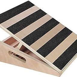 Professional Wooden Slant Board Calf Stretcher, Adjustable Incline Ankle Stretching Board, Extra Side Handle Design for Portability, 5 Positions Workout Board (Partial-Coverage)-image-34