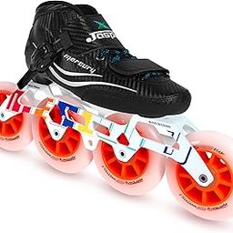 JASPO Mercury Inline Speed Skates for Kids, Teens, Adults – High-Performance Carbon Fiber Professional Racing Skates, ABEC-11 Bearings, Durable Aluminum Frame (Mercury, UK-7 (10.43 Inches, 26.5 cms))-image-10