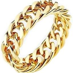 6mm Chunky Chain Cuban Link Chain Ring For Men & Women-image-27