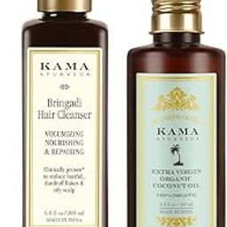Kama Ayurveda Coconut Oil and Bringadi Hair Cleanser Combo-35