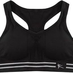 Men's Seamless Racerback Activewear Sport Bra - 2 Sizes XL, Black-image-9