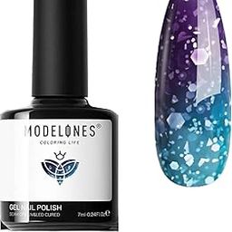 Modelones Color Changing Gel Nail Polish From BELLE GAGA Temperature Change Nail Polish Gel Set Soak Off Summer Neon Nail Art DIY Salon Manicure Holiday Gifts (0658)-image-87