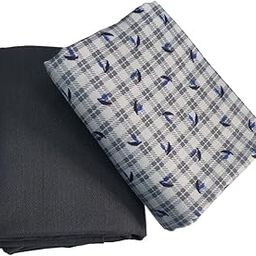 Men's Poly Cotton Shirt And Trouser Unstitched Fabrics Set (Multicolours_Freesize) 357-image-65