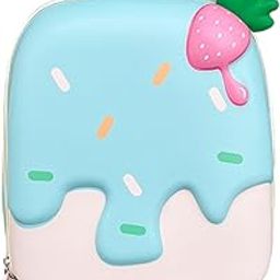 samvardhan 3D Ice Cream Hard Case Backpack for Kids – Cute Lightweight Hardshell Bag for Boys & Girls, Toddlers, Kindergarten, School, Picnic, Travel,Pack of 1-picture-2