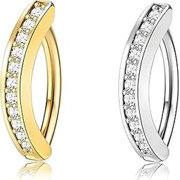 No-Tarnish No-Rusting Stainless Steel Gleaming Horizons Arc Belly Button Navel Rings for Women and Girls (BB0188) 2 Pc-image-69