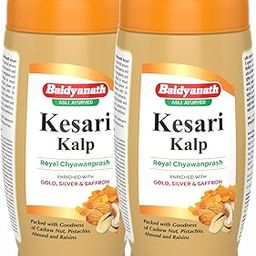Baidyanath Asli Ayurved Kesari Kalp Royal Chyawanprash 1 Kg (Pack Of 2) – Enriched with Gold, Silver & Saffron, Packed with Cashew Nut, Pistachio, Almond & Raisins– Boosts Energy, Strength & Immunity-image-65