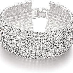 Jewellery Silver Plated Stylish Latest Crystal Bracelet Bangle Jewellery for Girls and Women-image-34