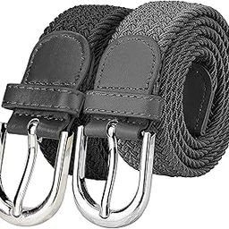 Stretchable Braided Cotton Girls Belt | Ladies Belt |Belt For Women | Girls Belt For Jeans Stylish | Ladies Belt For Dress combo of 2 pcs Free Size Fit on 26 to 34inch Waist-image-37