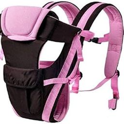 Antil's Baby Carrier Bag/Adjustable Hands Free 4 in 1 Baby/Baby sefty Belt/Child Safety Strip/Baby Sling Carrier Bag/Baby Back Carrier Bag Front Carry Facing (Pink)-8