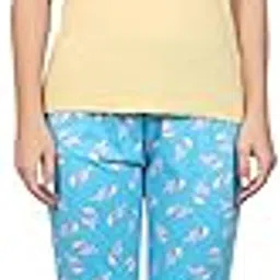 evolove Women's Cotton Round Neck Short SleevesNight Suit Set/Top Pyjama Set Super Soft Comfortable (Nightsuit-Round-HS-4)-picture-14