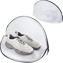 Tusmad Dryering & Washing Shoes Machine Bag, Shoes Laundry Bags for Washing Machine Dryer for Shoes with Zipper for Bras Socks Sneakers White Shoes Wash Bags with Bumper Protectors-picture-26