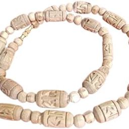 Original Designer Tulsi Kanthi Mala Handmade From Vrindavan (Radha Carved on Tulsi)-15