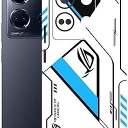 AtOdds - INFINIX Note 30 (5G) Mobile Back Skin Sticker - Lamination - Rear Screen Guard Protector Film Wrap (Coverage - Back+Camera+Sides) (Design - RogBlue)-image-3