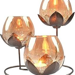 Lotus Candle Holder | Show Pieces for Home Decor | Dining Table Decorative Items | Decorative Items for Home| Diwali Decoration Items for Home Decor (2 pcs)-picture-17