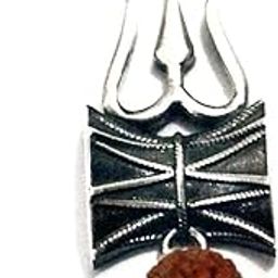 925 pure silver Damroo Rudraksh Pendant for Men-image-37