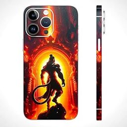 Skinly HanumanJi Matte Finish Phone Skin Compatible with iPhone 14 Pro-picture-22