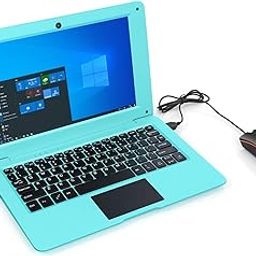 Portable 10.1 Inch Online Learning Laptop Windows 10 OS Pre-Installed Quad Core 32GB Netbook HDMI Webcam Office Netflix YouTube (Blue)-picture-21